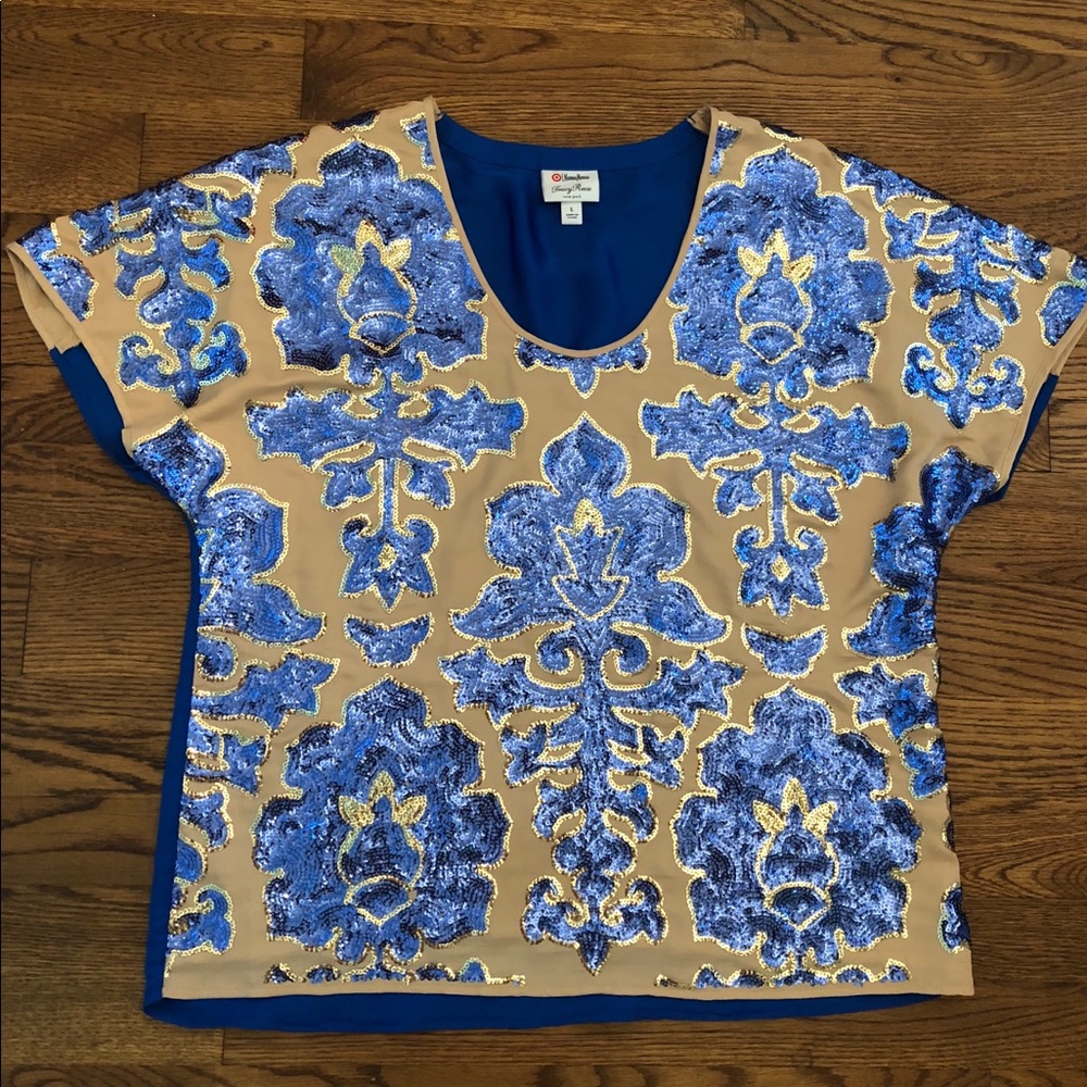 Gorgeous Sequin Tracy Reese top! Size L